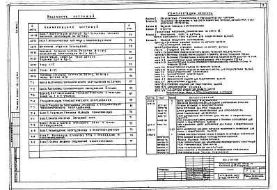 Состав фльбома. Типовой проект 221-1-25-386Альбом 1 Архитектурно-строительные и технологические чертежи