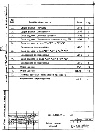 Состав фльбома. Типовой проект 221-1-483.86Альбом 9 Проектная документация на перевод помещений на режим ПРУ