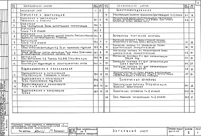 Состав фльбома. Типовой проект 221-9-115Альбом 2  Санитарно-технические и электротехнические чертежи    