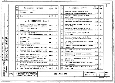 Состав фльбома. Типовой проект 222-1-188Альбом 2 Детали заводского изготовления