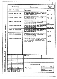 Состав фльбома. Типовой проект 223-9-17-168Альбом 3 Ведомости потребности в материалах