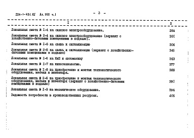 Состав фльбома. Типовой проект 224-1-431.85Альбом 8 Сметы