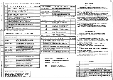 Состав фльбома. Типовой проект 705-4-88.84Альбом 1. Архитектурно-строительное решение, изделия заводского изготовления.