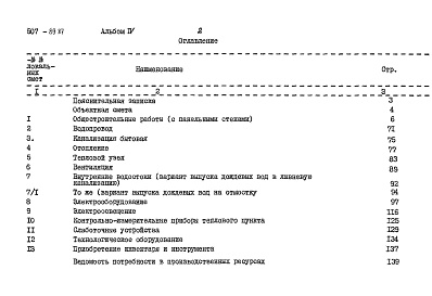 Состав фльбома. Типовой проект 507-89.87Альбом 4 Сметы