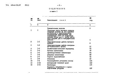 Состав фльбома. Типовой проект 416-4-113.87Альбом 7 Сметы книги 1, 2