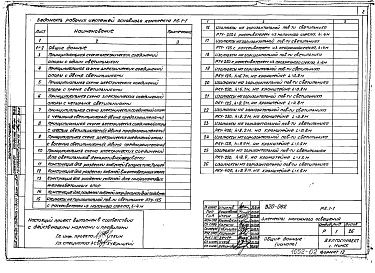 Состав фльбома. Типовой проект 320-062Альбом 1 Часть 2 Электрооборудование 