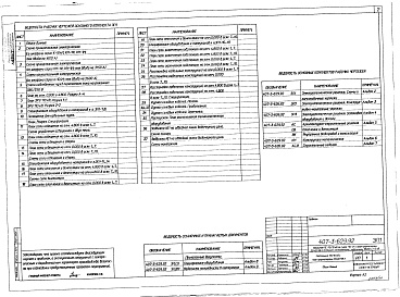 Состав фльбома. Типовой проект 407-3-629.92Альбом 2 Электротехнические решения. Схема и компоновочные чертежи