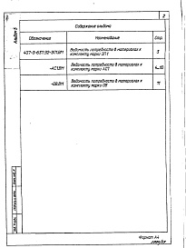 Состав фльбома. Типовой проект 407-3-637.92Альбом 5 Ведомости потребности в материалах