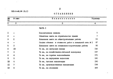 Состав фльбома. Типовой проект 501-3-48.88Альбом 8 Сметы