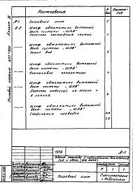 Состав фльбома. Типовой проект 501-305Альбом 3 Чертежи задания заводу-изготовителю