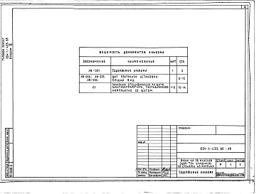 Состав фльбома. Типовой проект 224-1-433.85Альбом 3 Задание заводу-изготовителю. Приспособление здания школы под лечебное учреждение