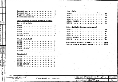 Состав фльбома. Шифр РС 2256-81Альбом 2 Рабочие чертежи Часть 2