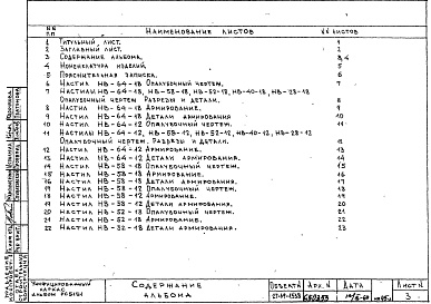 Состав фльбома. Шифр РС5151 НастилыАльбом 1 Рабочие чертежи