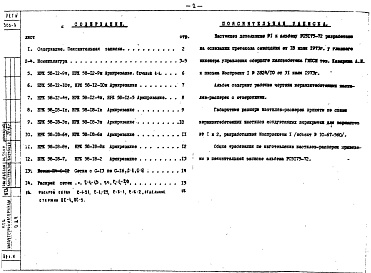 Состав фльбома. Шифр РС5175-72 РаспоркиАльбом 2 Дополнение № 1