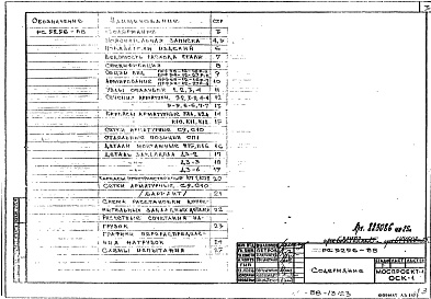 Состав фльбома. Шифр РС5256-88 ПанелиАльбом 1 Рабочие чертежи