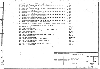 Состав фльбома. Шифр РС9207 ВстроенныеАльбом 2 Монтажные чертежи для панельных жилых домов Часть 2