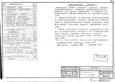 Состав фльбома. Шифр РС 41130Альбом 1 Рабочие чертежи