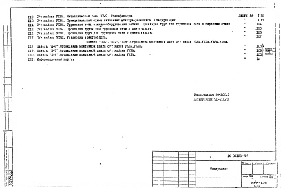 Состав фльбома. Шифр РС 03106Альбом 1 Рабочие чертежи