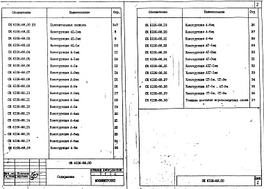 Состав фльбома. Шифр СК6106-88 КонструкцииАльбом 1 Экспериментальные конструкции