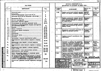 Состав фльбома. Шифр УС-27-90 УказанияАльбом 1 Рабочие чертежи