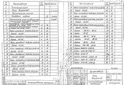Состав фльбома. Шифр РС 4324Альбом 1 Рабочие чертежи