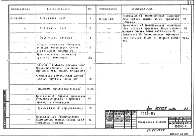 Состав фльбома. Шифр УС28-83 УказанияАльбом 1 Рабочие чертежи