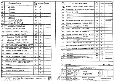 Состав фльбома. Шифр РС 4323Альбом 1 Рабочие чертежи