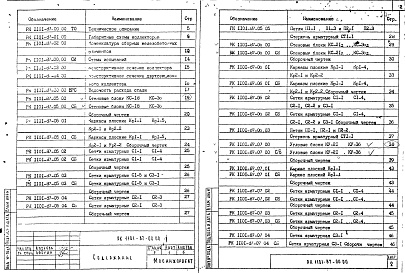 Состав фльбома. Шифр РК1101-87 КоллекторыАльбом 1 Рабочие чертежи