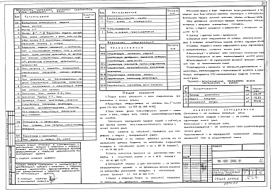 Состав фльбома. Типовой проект 194-000-0906.91Альбом 1 Архитектурно-строительные решения. Отопление и вентиляция. Водопровод и канализация. Электротехническая часть. Газоснабжение