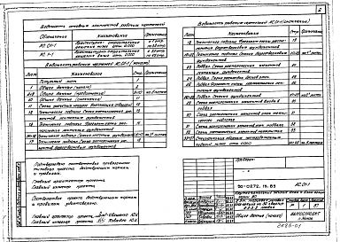 Состав фльбома. Типовой проект 90-0272.13.89Альбом 1 АС.01-1 Архитектурно-строительные решения ниже отм. 0.000. АС.1-1 Архитектурно-строительные решения выше отм. 0.000