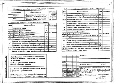 Состав фльбома. Типовой проект 90-0273.13.89Альбом 1 АС.01-1 Архитектурно-строительные решения ниже отм. 0.000. АС.1-1 Архитектурно-строительные решения выше отм. 0.000