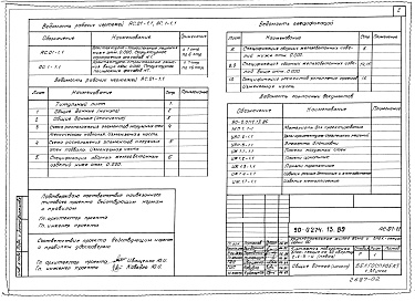 Состав фльбома. Типовой проект 90-0274.13.89Альбом 2 Архитектурно-строительные решения ниже отм. 0.000. Структурное построение фасадов №1 (АС.01-1.1). Архитектурно-строительные решения выше отм. 0.000. Структурное построение фасадов №1 (АС.1-1.1)