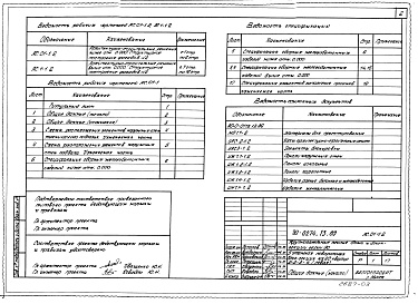 Состав фльбома. Типовой проект 90-0274.13.89Альбом 3 Архитектурно-строительные решения ниже отм. 0.000. Структурное построение фасадов №2 (АС.01-1.2). Архитектурно-строительные решения выше отм. 0.000. Структурное построение фасадов №2 (АС.1-1.2)