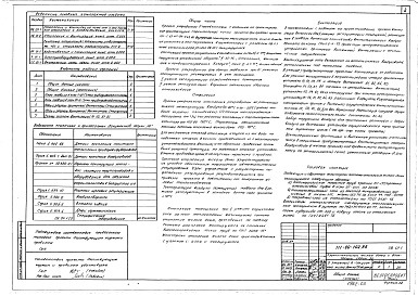 Состав фльбома. Типовой проект 111-90-102.86Альбом 4 Отопление и вентиляция ниже отм. 0.000. Система отопления с чугунными радиаторами МС140 и стальными радиаторами РСГ2 (ОВ.01-2)