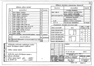 Состав фльбома. Типовой проект 111-90-102.86Альбом 8 Внутренний водопровод и канализация выше отм. 0.000 (ВК.1-1)