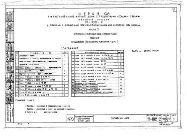 Состав фльбома. Типовой проект 111-108-2Альбом 5 Отопление и вентиляция выше 0.00 (часть 2)