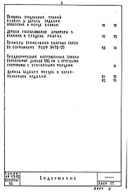 Состав фльбома. Серия ИИ-03-02 АльбомАльбом 55 Предварительно напряженные панели перекрытий длиной 586 см с круглыми пустотами армированные стержневой термически упрочненной сталью классов Ат-V и Ат-VI