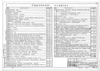 Состав фльбома. Типовой проект 114-89-36/1Альбом 1 Архитектурно-строительные, санитарно-технические, электротехнические чертежи и газоснабжение