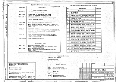 Состав фльбома. Типовой проект 123-014.2.1Альбом 4 Архитектурно-строительные чертежи ниже отметки 0.000 (часть 01)