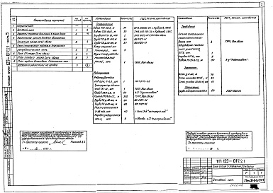 Состав фльбома. Типовой проект 123-017.2.1Альбом 9 Устройства связи (часть 5)