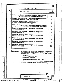 Состав фльбома. Типовой проект 123-017.2.1Альбом 21 Ведомости потребности в материалах