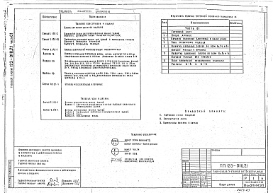 Состав фльбома. Типовой проект 123-018.2.1Альбом 4 Архитектурно-строительные чертежи ниже отметки 0.000 (часть 01)