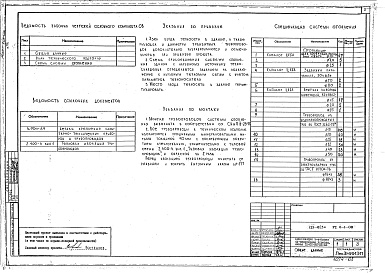 Состав фльбома. Типовой проект 123-023мАльбом 5 Отопление и вентиляция ниже отм. 0.000 (раздел 2.0-1-ОВ)