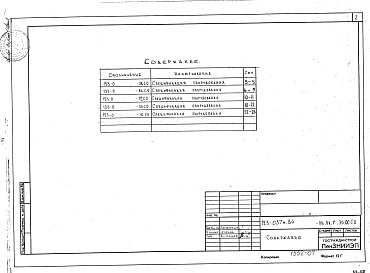 Состав фльбома. Типовой проект 123-037м.84Альбом 21 Спецификации оборудования