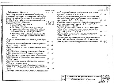 Состав фльбома. Типовой проект ИИ-04-0мВыпуск 1 Указания по применению изделий каркаса с сеткой колонн 6х6; 6х4,5; 6х3м для строительства на вечномерзлых грунтах. Рабочие чертежи