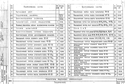 Состав фльбома. Шифр РК 1101-79Альбом 1 Рабочие чертежи 