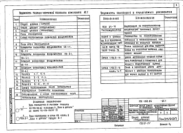 Состав фльбома. Типовой проект 126-063.84Альбом 1 Архитектурно-строительные решения