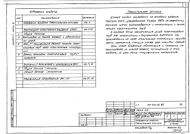 Состав фльбома. Типовой проект 141-210-36.85Альбом 1 Архитектурно-строительные решения, внутренний водопровод и канализация, отопление и вентиляция, электротехническая часть, устройства связи и газоснабжение