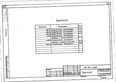 Состав фльбома. Типовой проект 143-184-8м.88Альбом 3 Спецификация оборудования