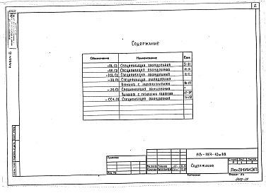 Состав фльбома. Типовой проект 143-184-10м.88Альбом 3 Спецификация оборудования